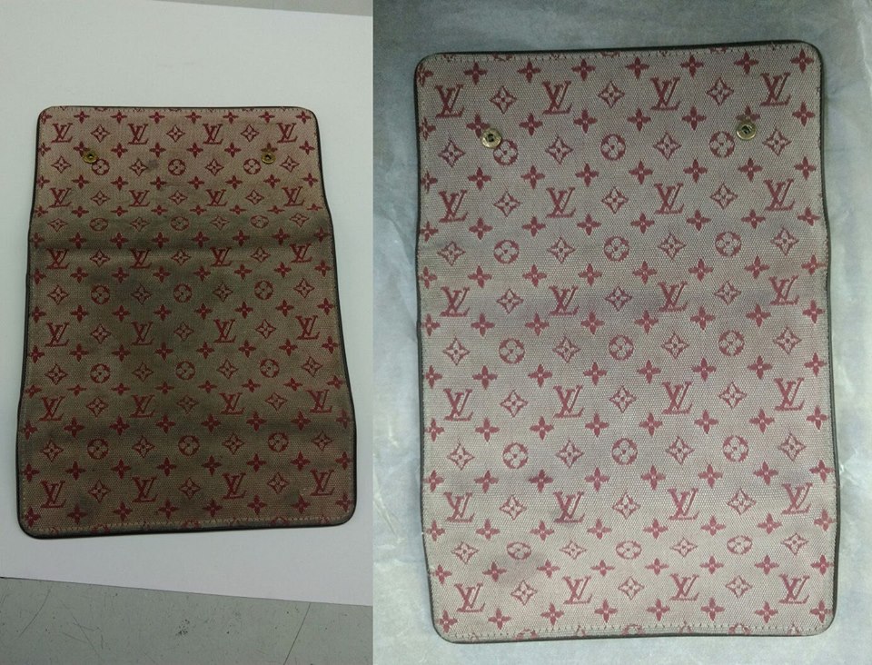 cleaning-of-a-louis-vuitton-canvas-wallet – The Leather Care